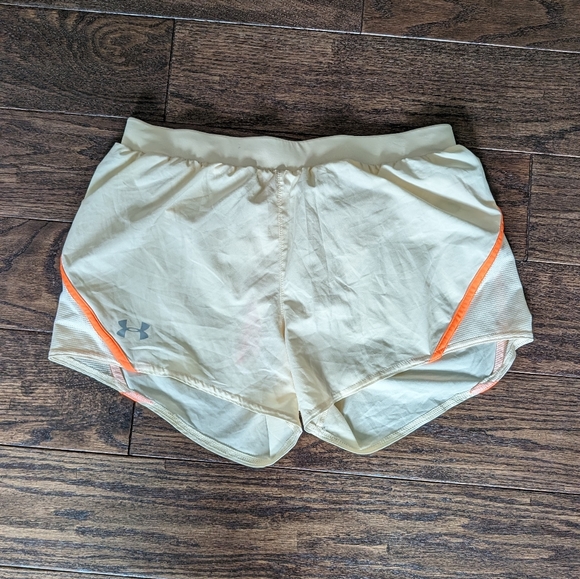 Under Armour Pants - Under Armour Running Shorts Yellow and Orange